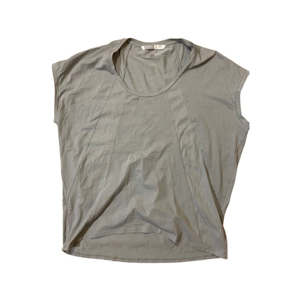 Athleta Women's Activewear Top After Workout Cotton Blend Size Medium Blue